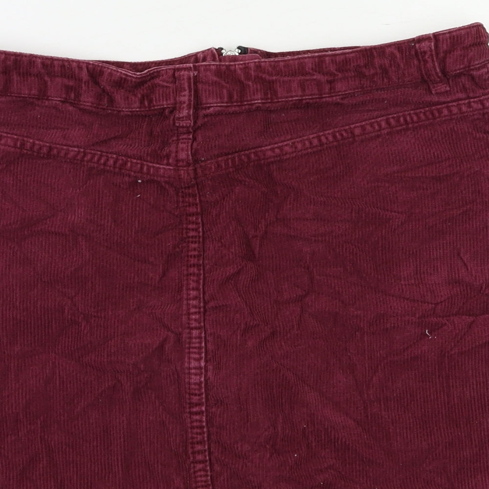 Topshop Womens Red   Maxi Skirt Size 12