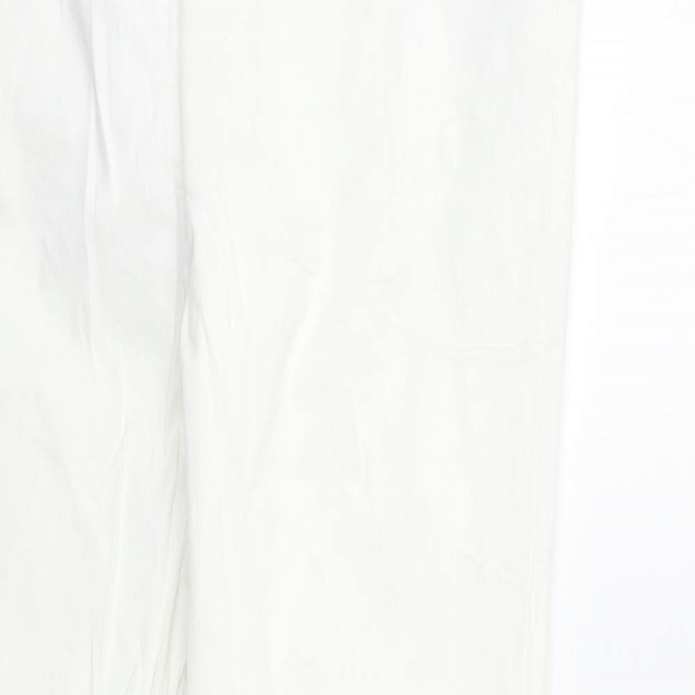 Wallis Womens White   Straight Jeans Size 14 L30 in