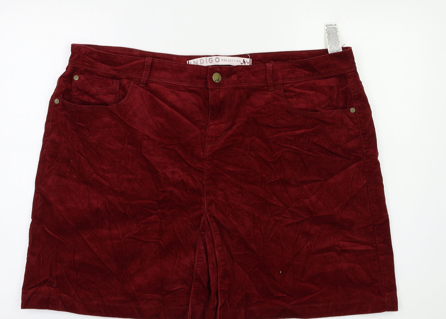M&S Womens Red   Maxi Skirt Size 18