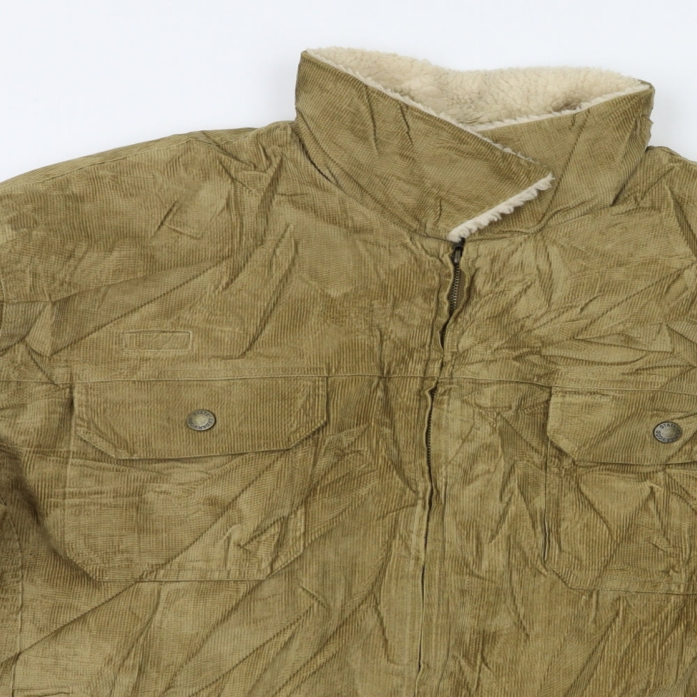 Cedar Wood State Mens Beige   Jacket Coatigan Size XL