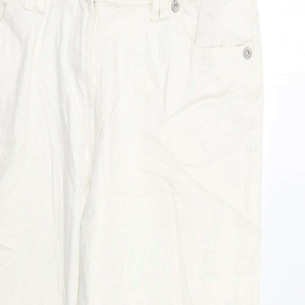 TU Womens White   Capri Jeans Size 14 L25 in