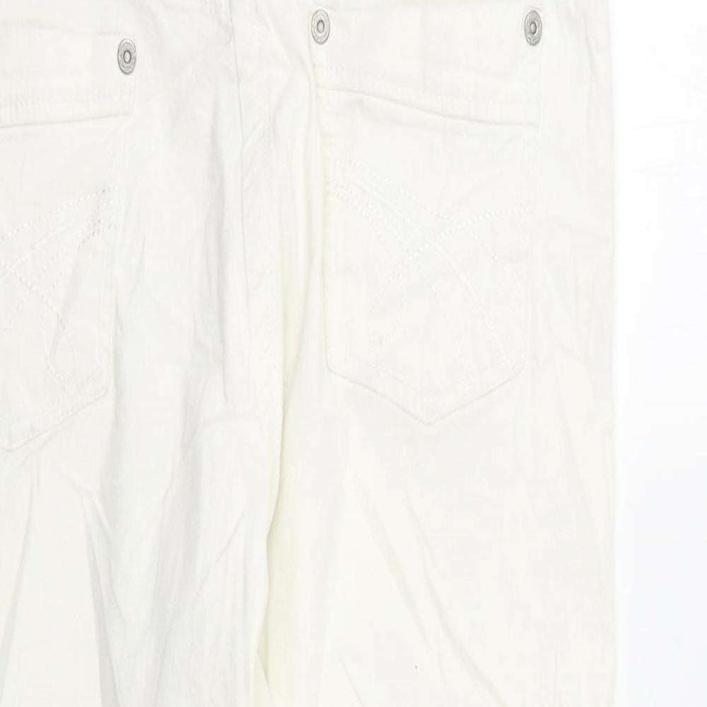 TU Womens White   Capri Jeans Size 14 L25 in