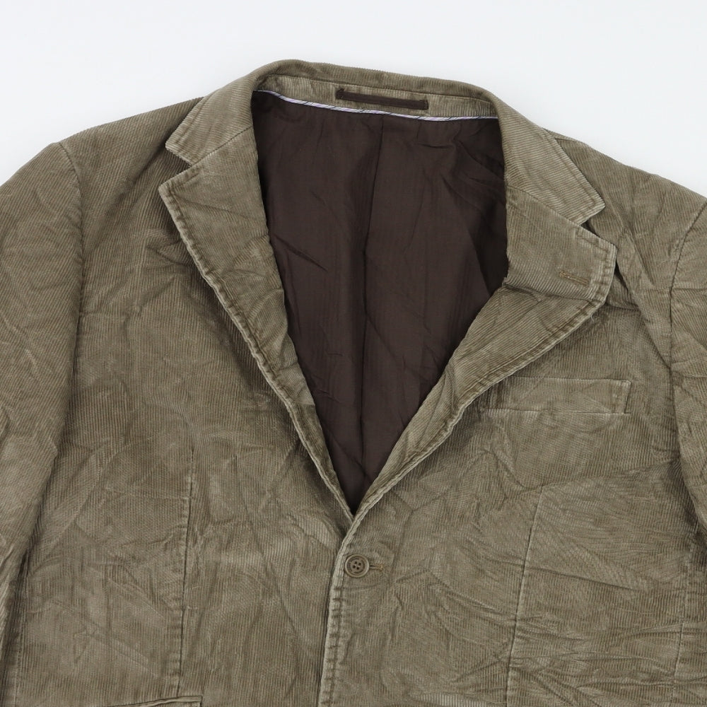 Racing Green Mens Beige   Jacket Blazer Size L