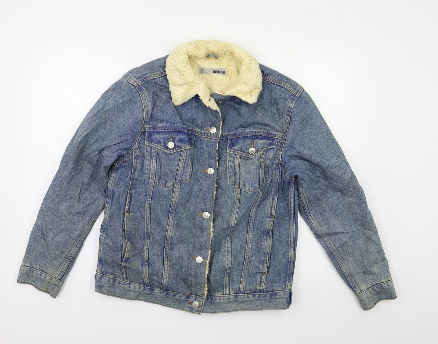 Topshop Womens Blue   Jacket  Size 10