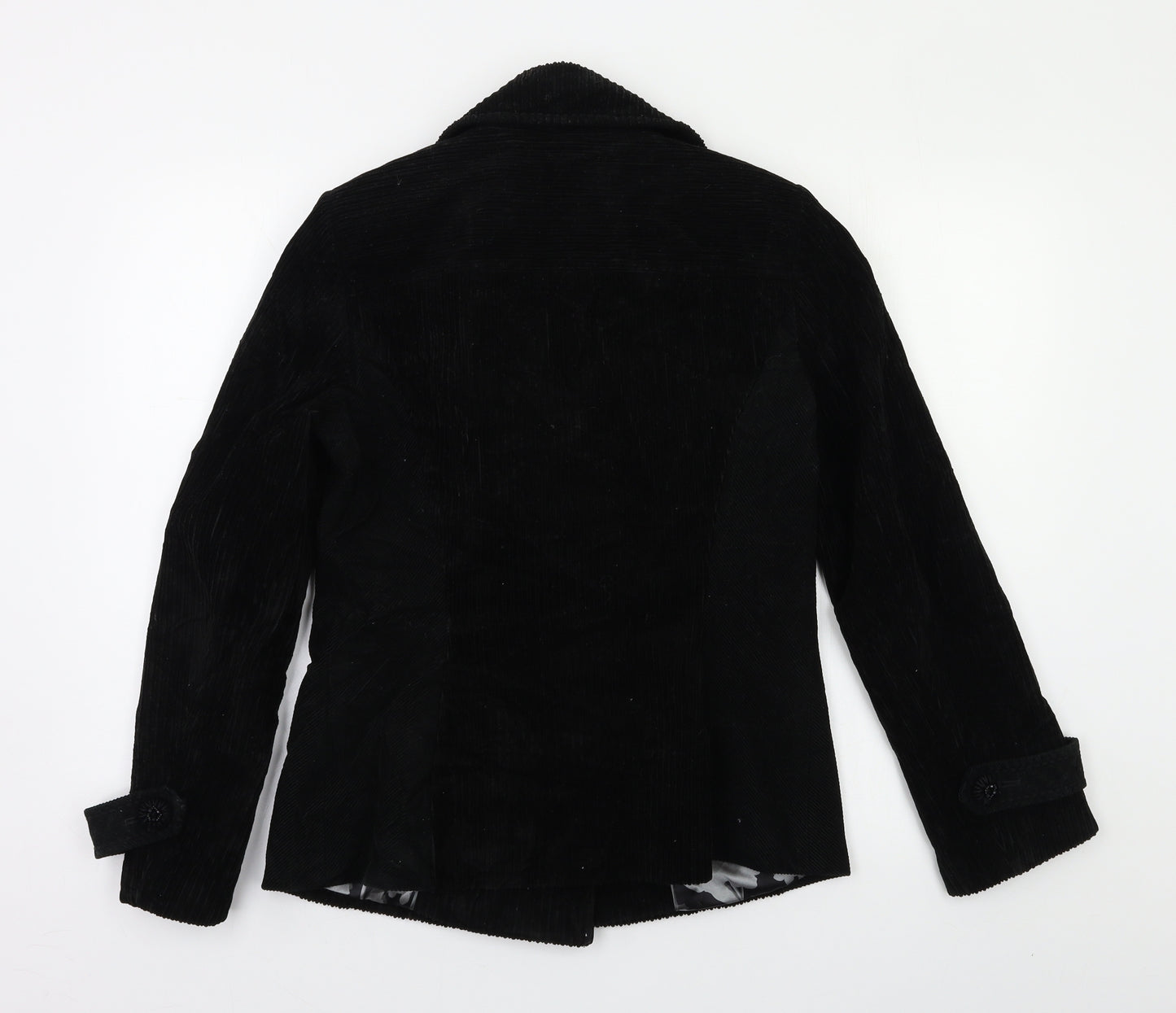 Per Una Womens Black   Pea Coat Coat Size 10