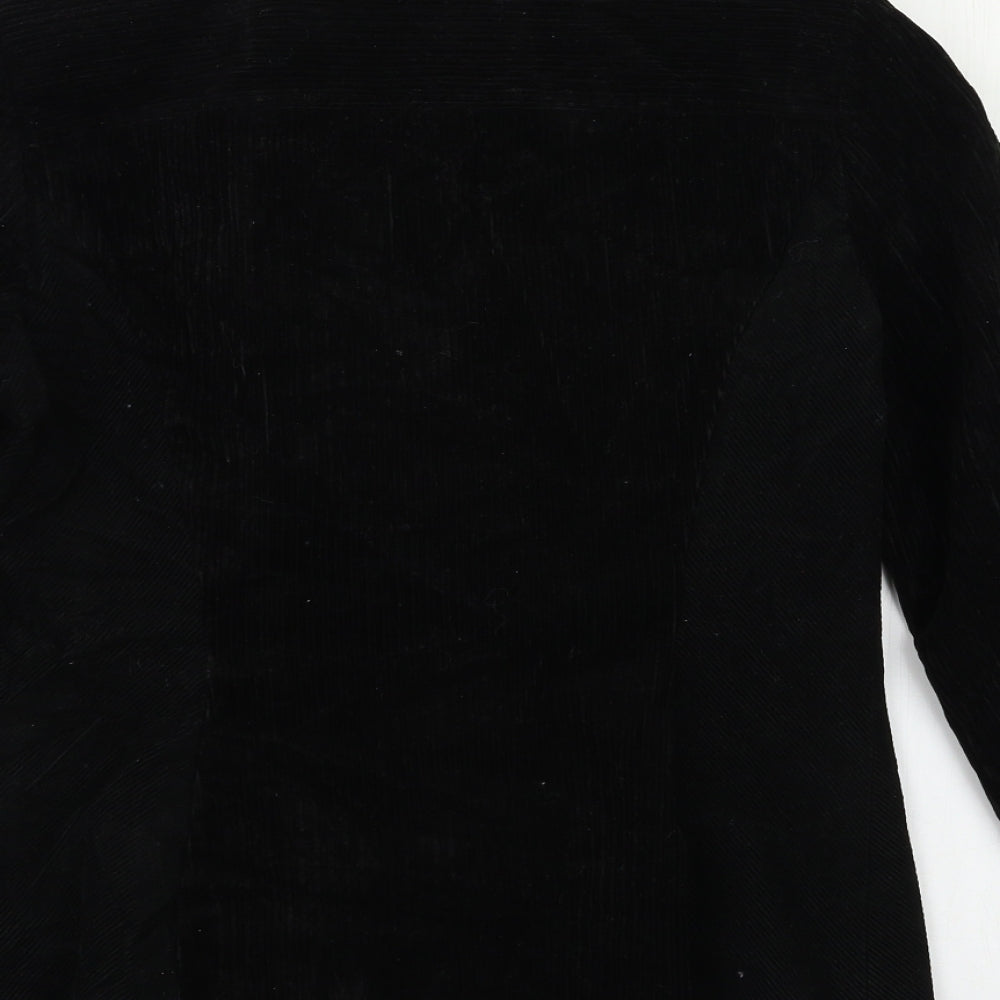 Per Una Womens Black   Pea Coat Coat Size 10