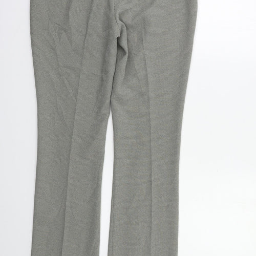 Linea Womens Grey Houndstooth  Trousers  Size 10 L30 in