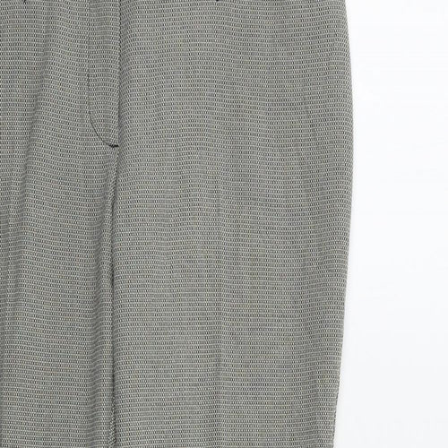 Linea Womens Grey Houndstooth  Trousers  Size 10 L30 in