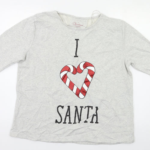 A Christmas To Remember Womens Grey   Pullover Sweatshirt Size L  - Xmas