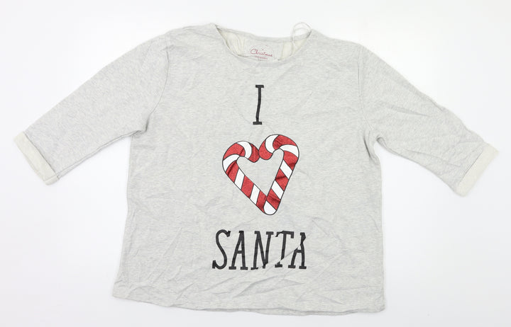 A Christmas To Remember Womens Grey   Pullover Sweatshirt Size L  - Xmas