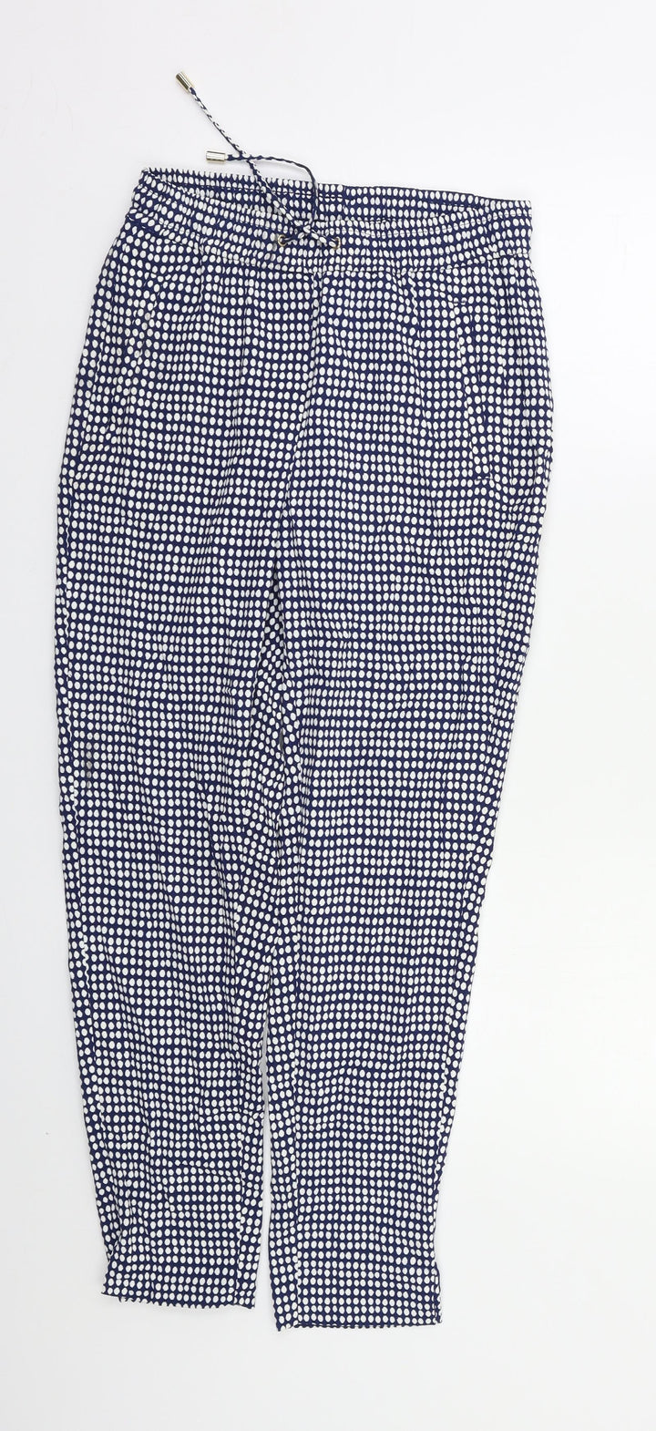 H&M Womens Grey Polka Dot  Trousers  Size S L24 in