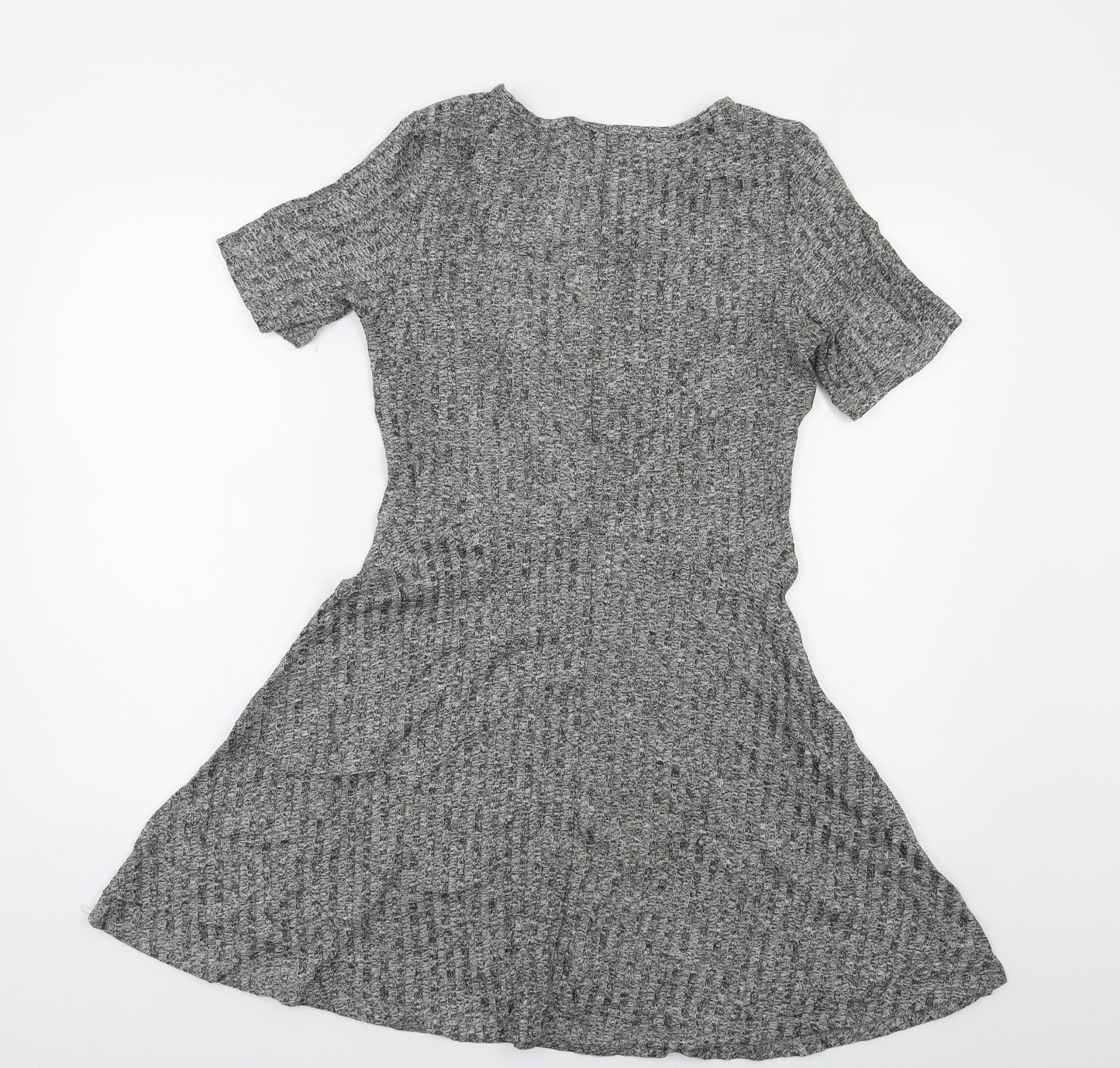 H&M Womens Grey   Fit & Flare  Size 12