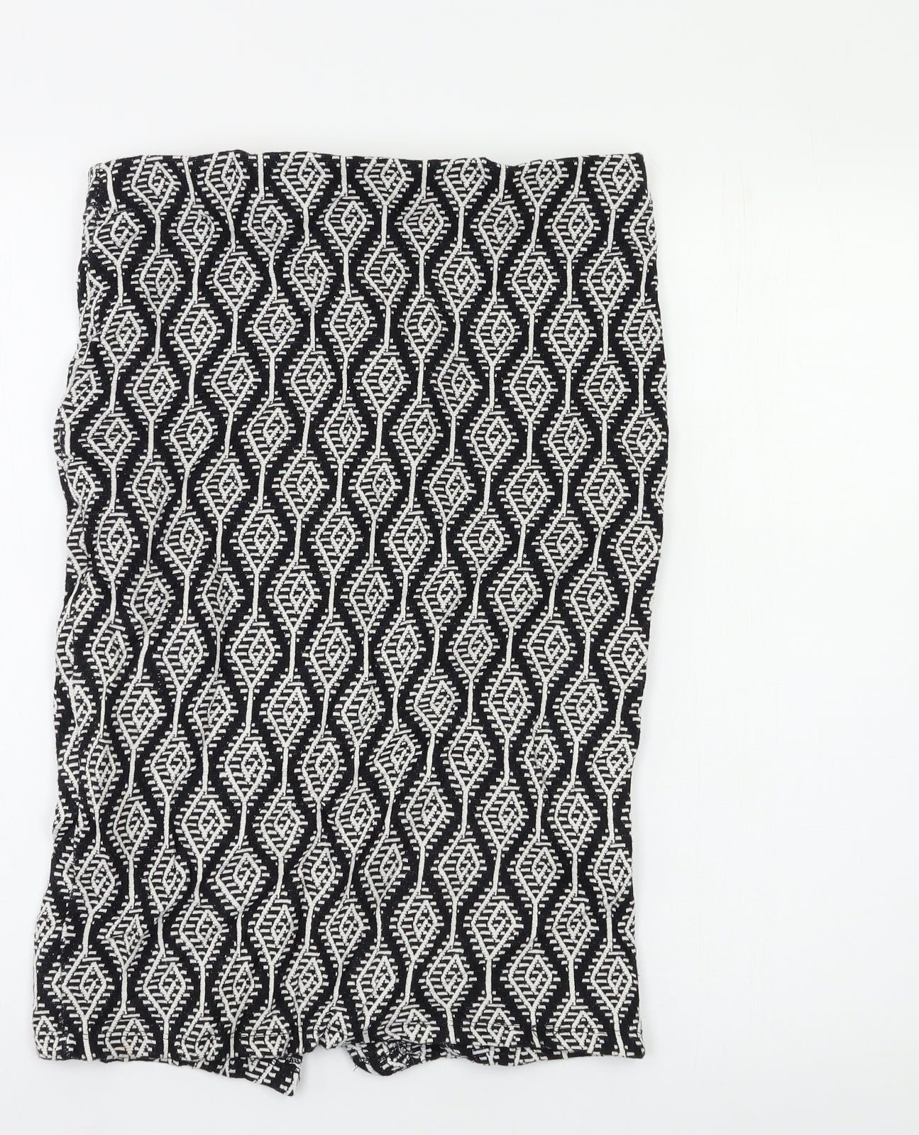 Zara Womens Black Geometric  Straight & Pencil Set Size M