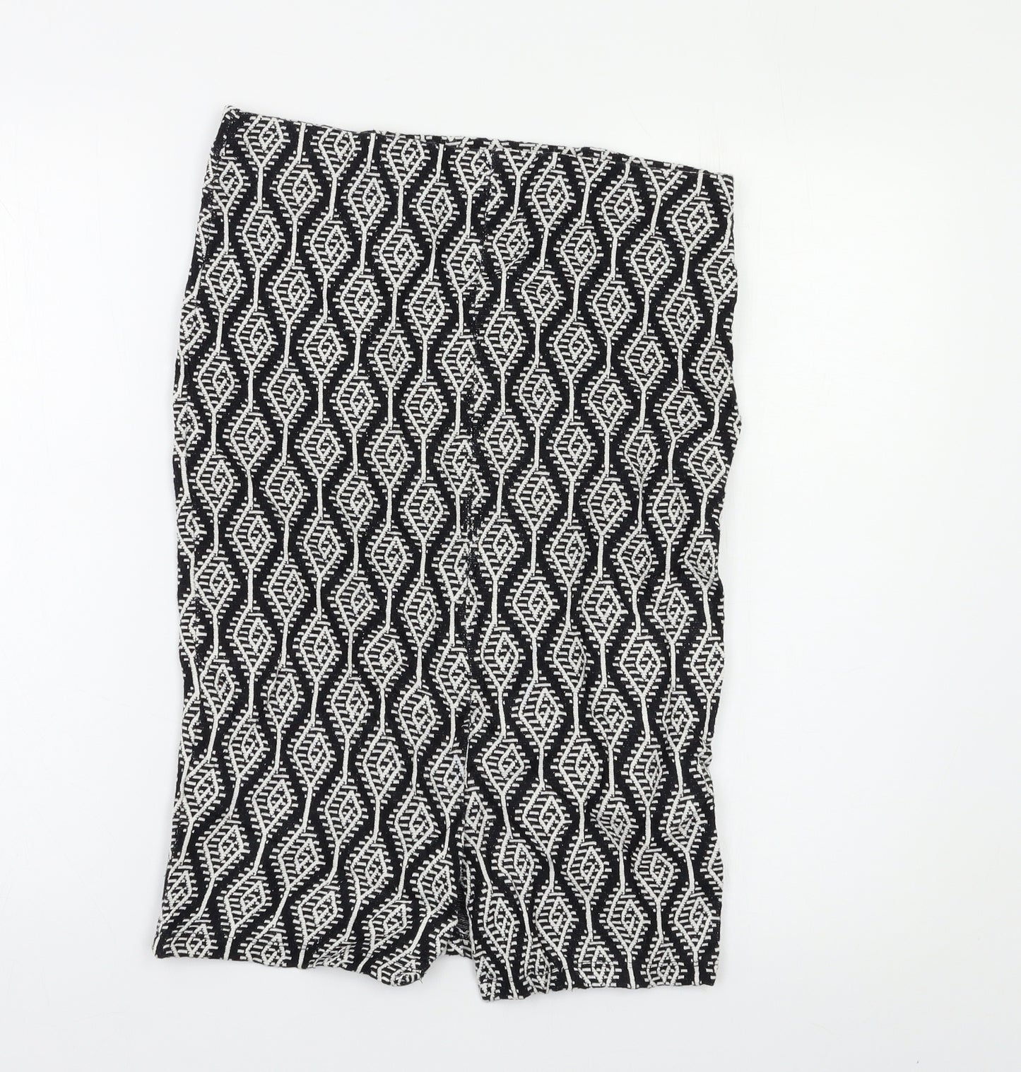 Zara Womens Black Geometric  Straight & Pencil Set Size M