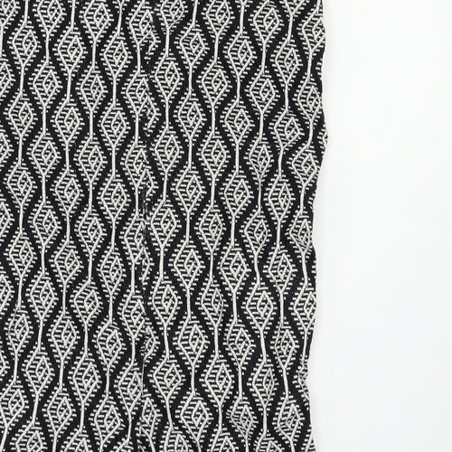 Zara Womens Black Geometric  Straight & Pencil Set Size M