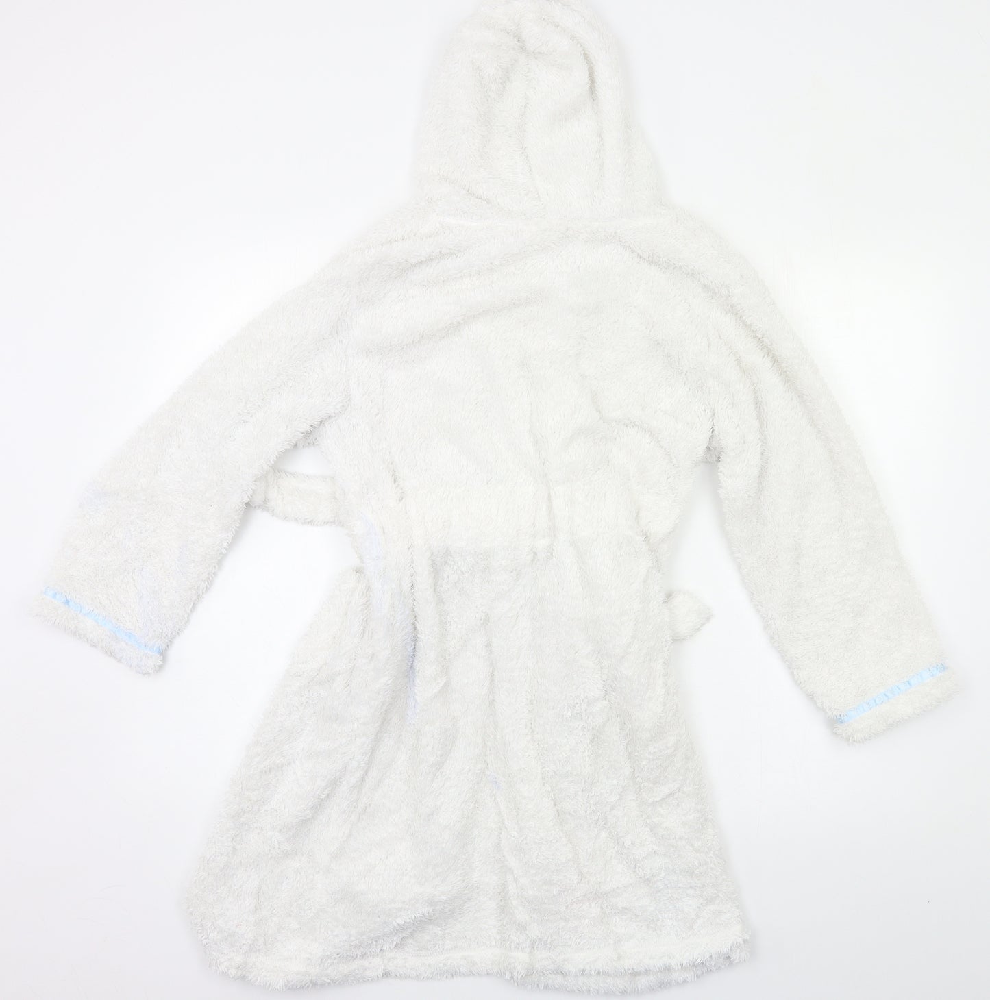 Disney Girls White Solid  Kimono Robe Size 9-10 Years  - Frozen