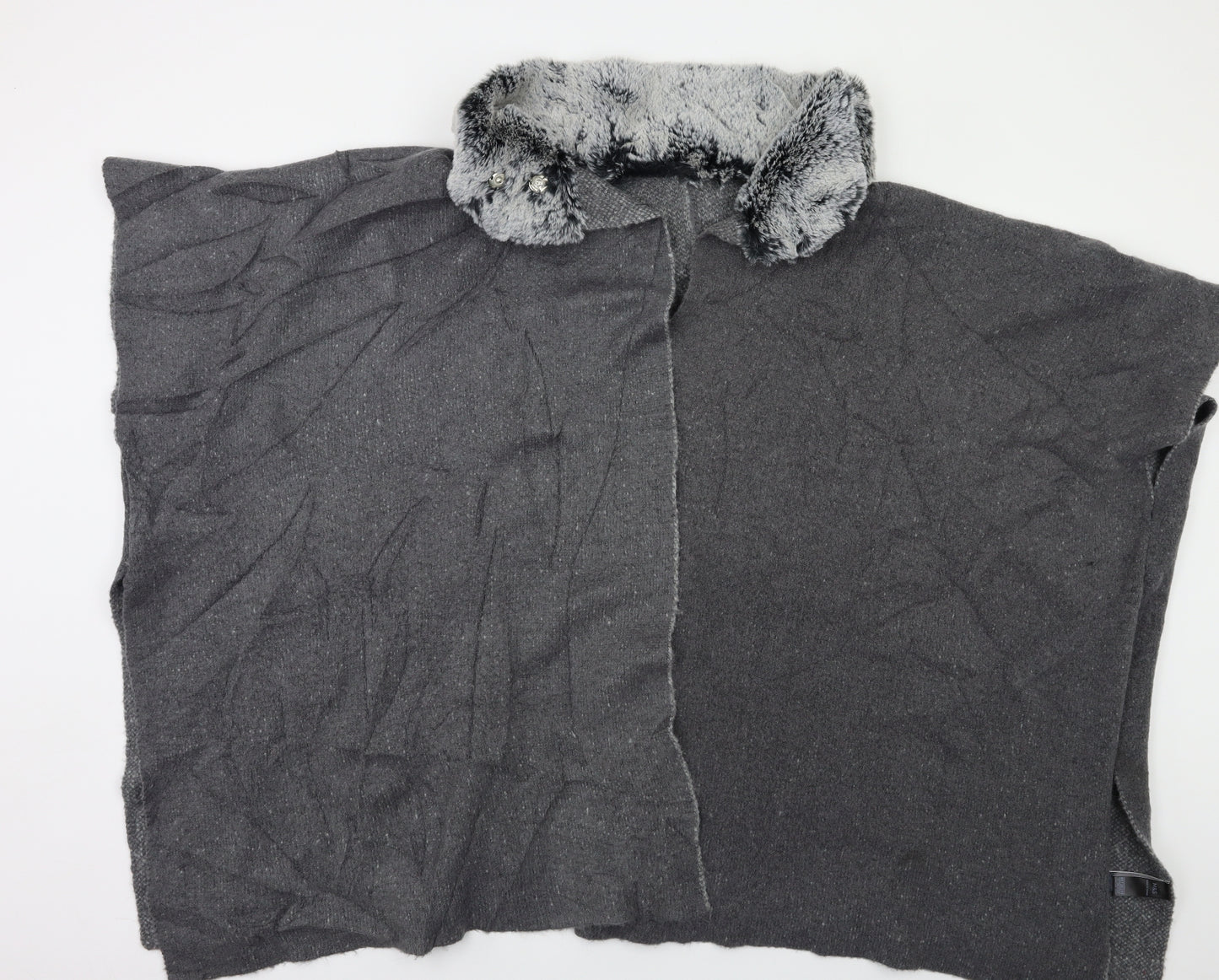 M&S Womens Grey   Overcoat Coatigan Size L