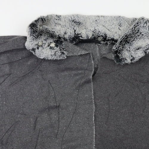 M&S Womens Grey   Overcoat Coatigan Size L