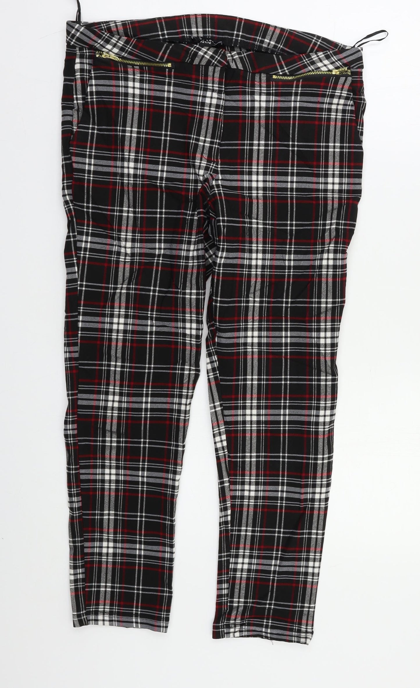 New Look Womens Multicoloured Check  Trousers  Size 16 L23 in