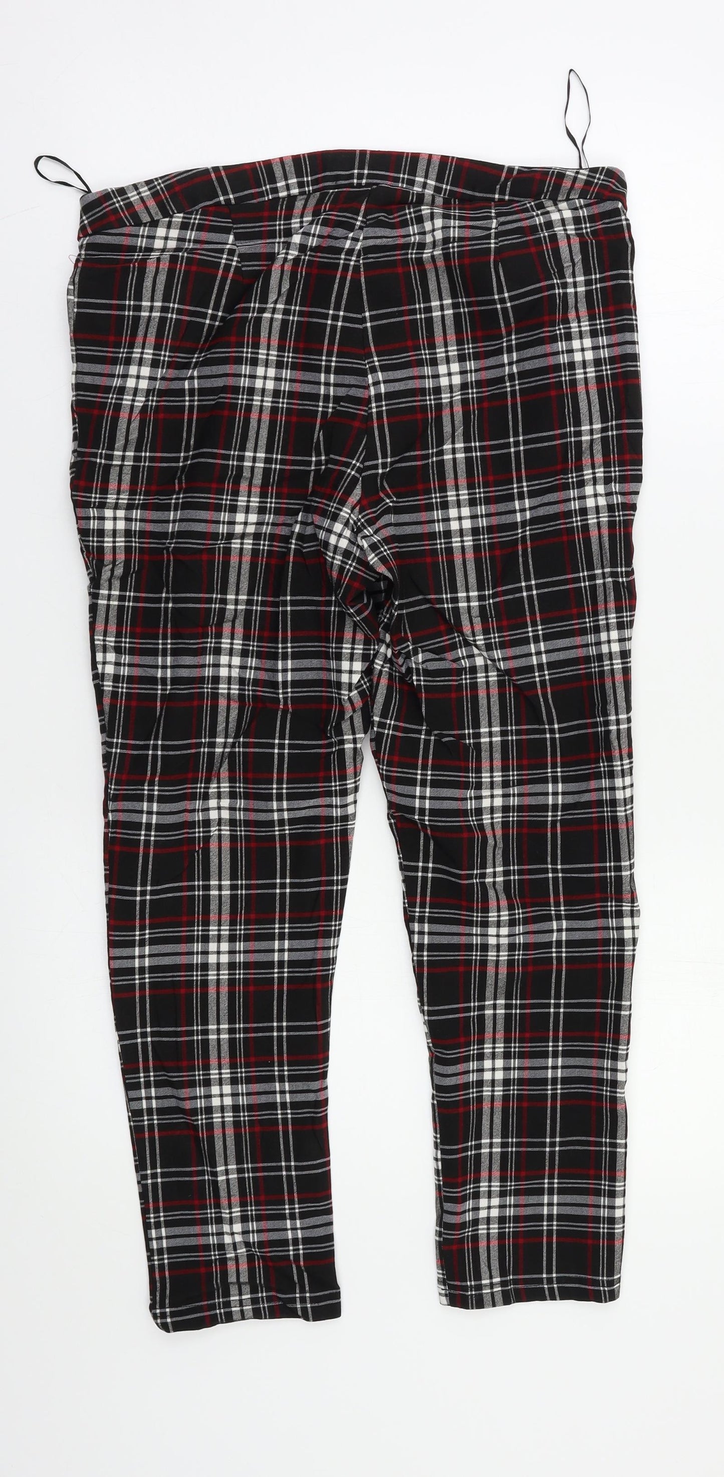 New Look Womens Multicoloured Check  Trousers  Size 16 L23 in