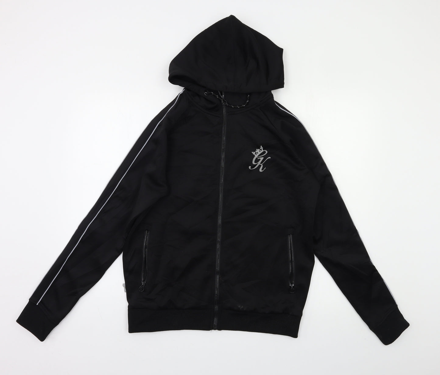 Gym King Womens Black   Full Zip Hoodie Size M