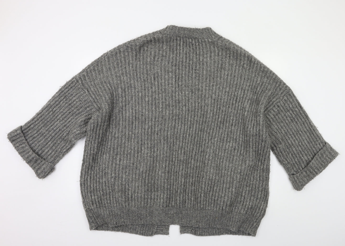 Zara Womens Grey   Cardigan Jumper Size M