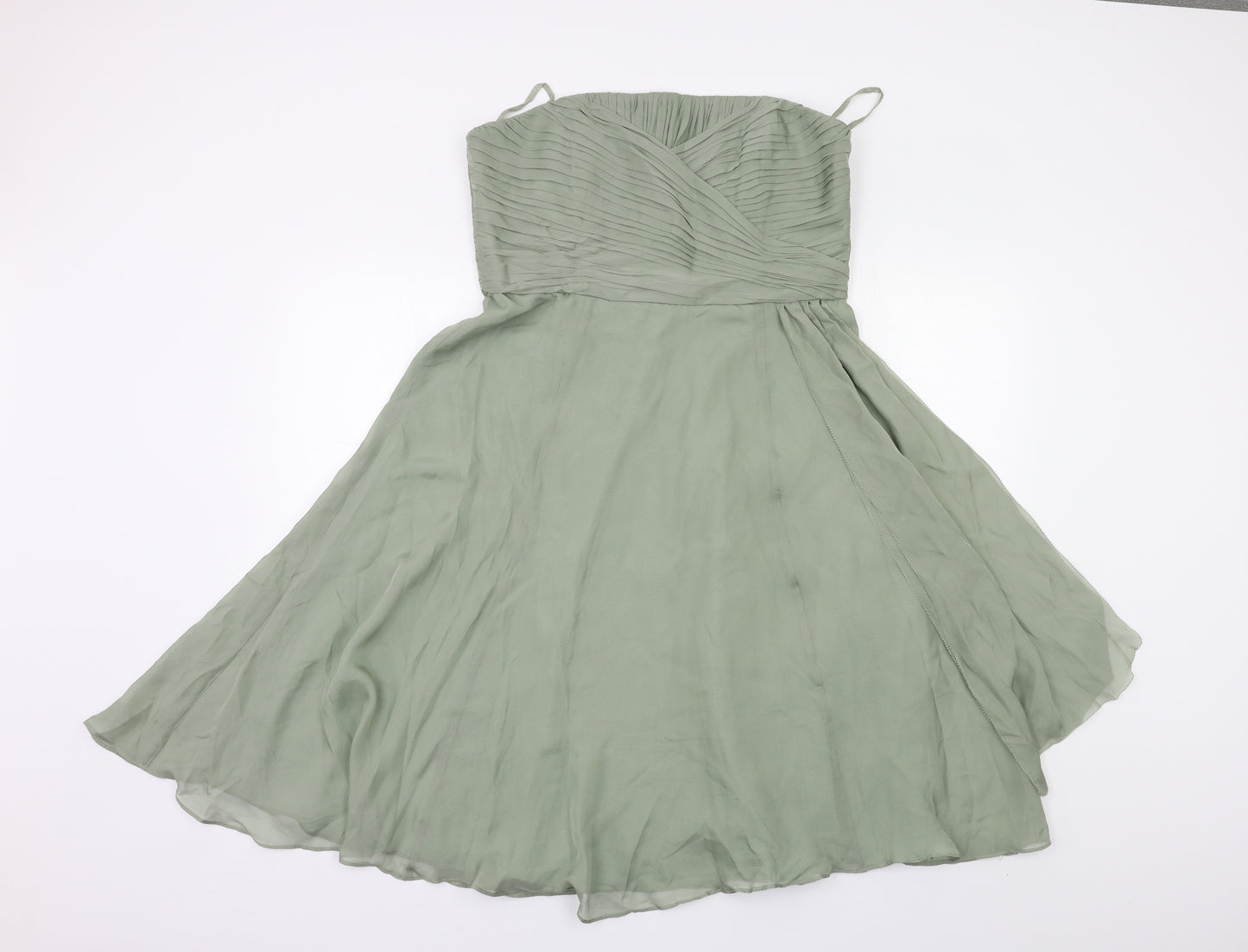 Coast Womens Green   Fit & Flare  Size 14