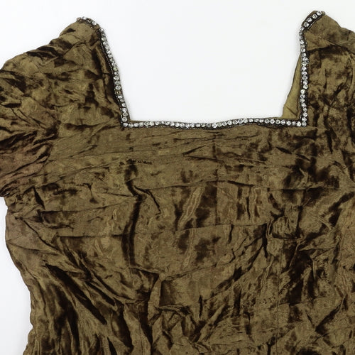 Preworn Womens Beige   Basic Blouse Size M