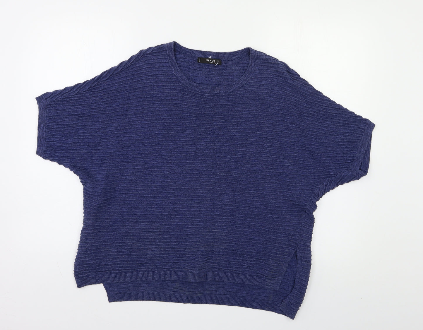 Mango Womens Blue   Basic Blouse Size S