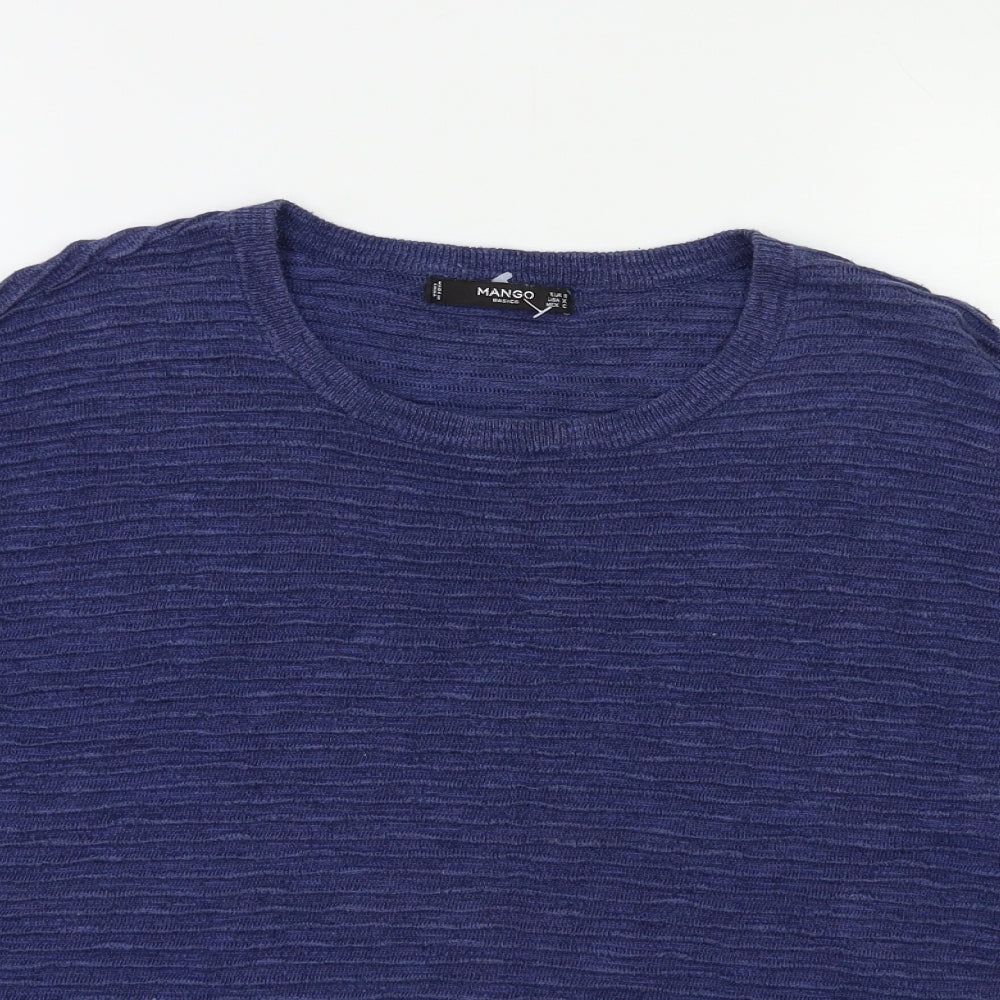 Mango Womens Blue   Basic Blouse Size S