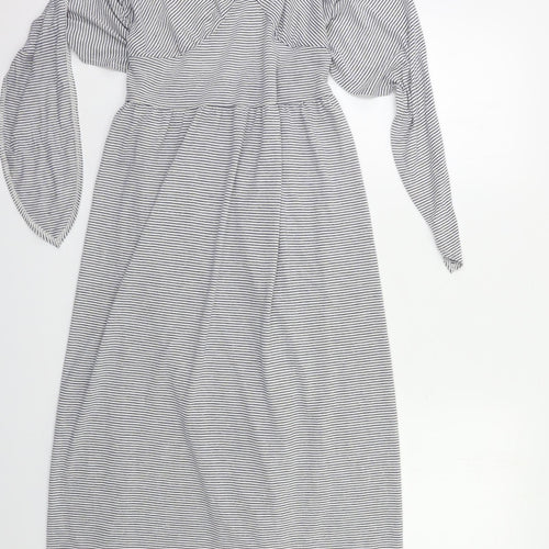 NEXT Womens Blue Striped  Maxi  Size 8
