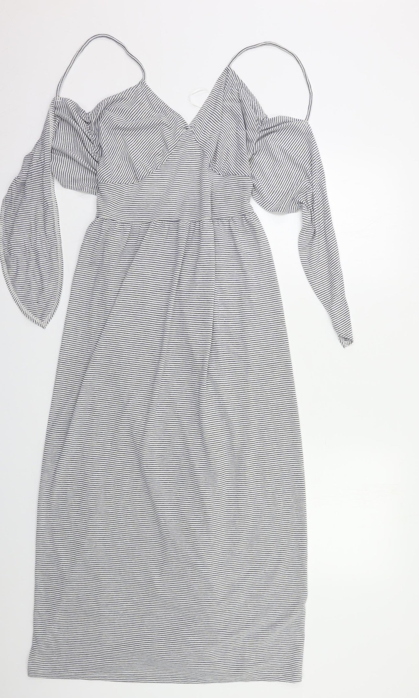 NEXT Womens Blue Striped  Maxi  Size 8