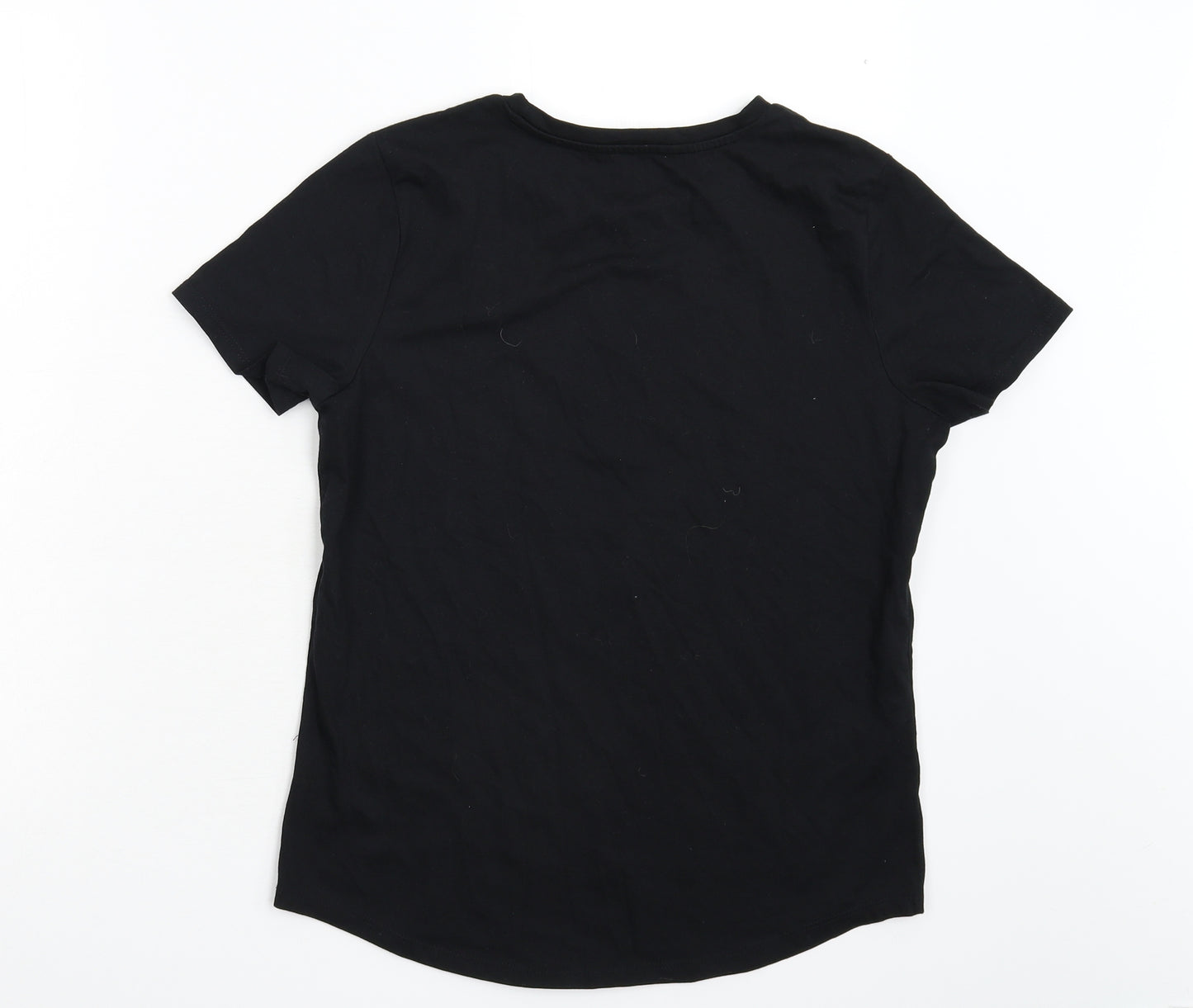 George Womens Black   Basic T-Shirt Size 12