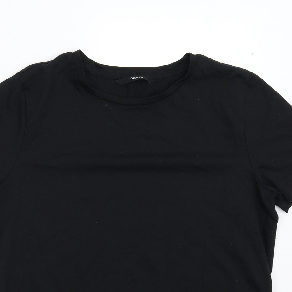 George Womens Black   Basic T-Shirt Size 12