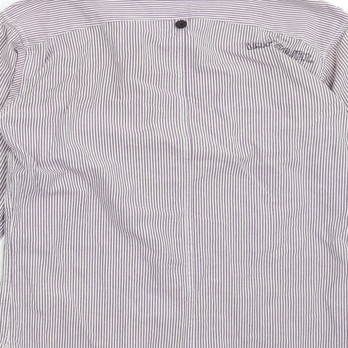 American Eagle Mens Purple Striped   Button-Up Size S