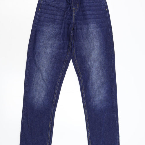 Bloozoo Mens Blue  Denim Straight Jeans Size 16 L29 in