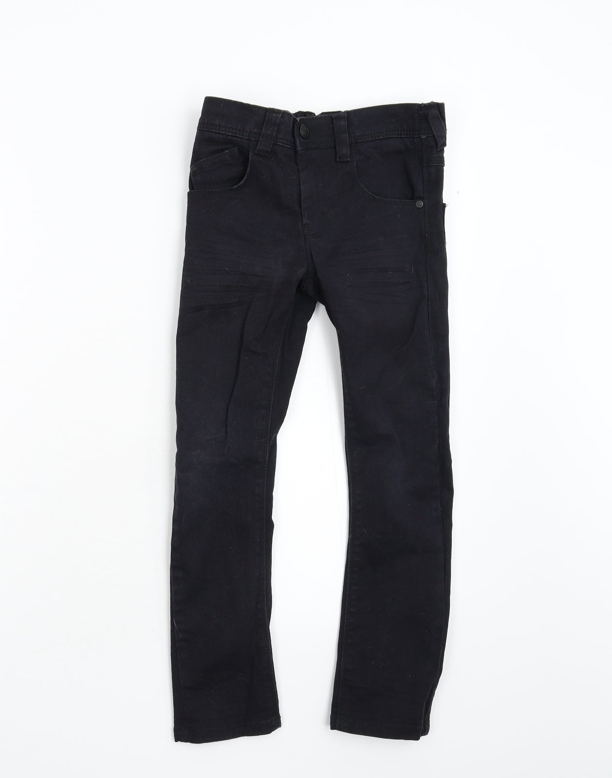 NEXT Boys Black  Denim Straight Jeans Size 7 Years