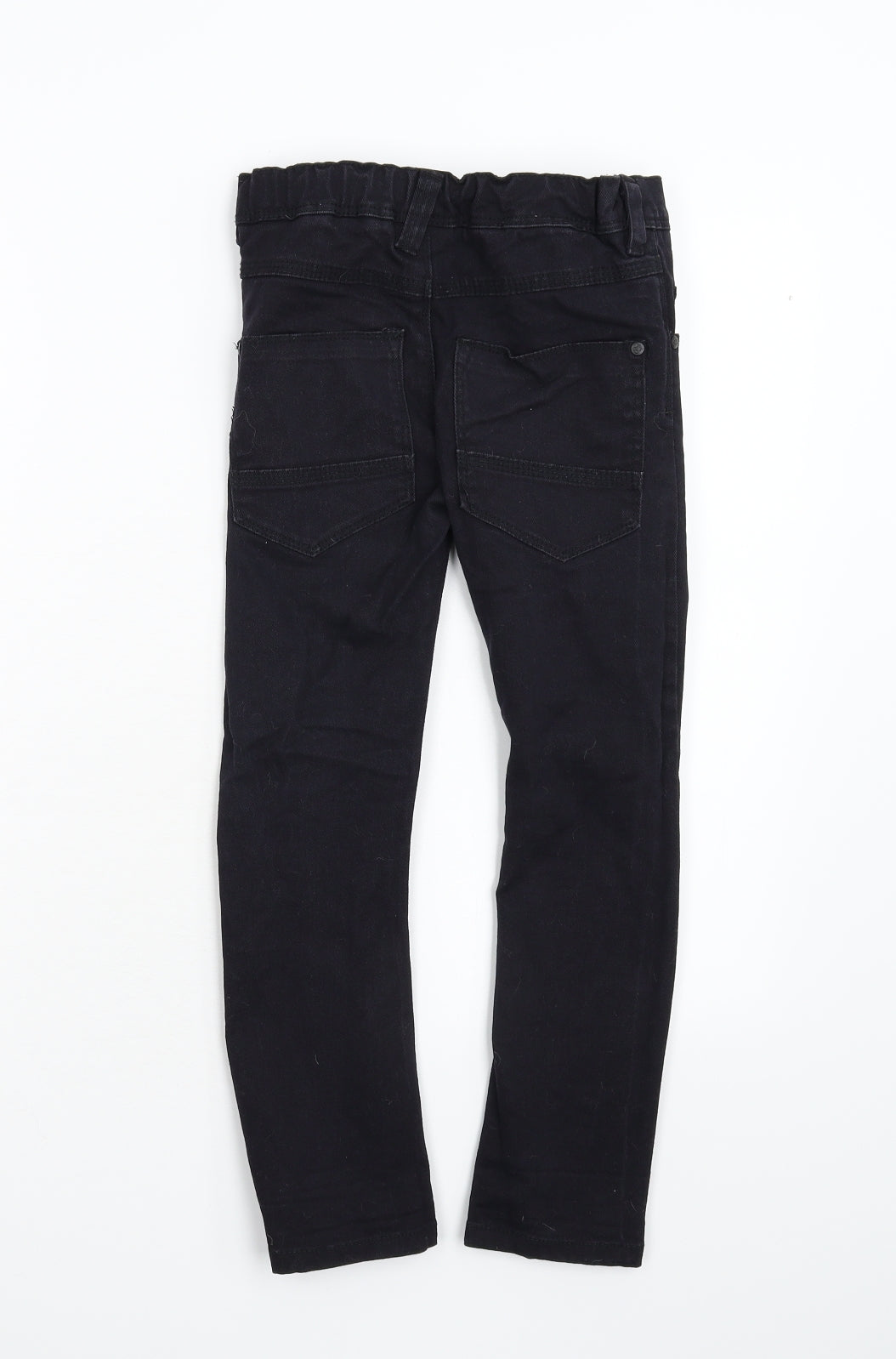 NEXT Boys Black  Denim Straight Jeans Size 7 Years