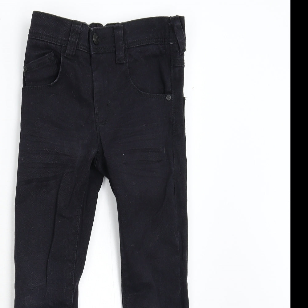 NEXT Boys Black  Denim Straight Jeans Size 7 Years
