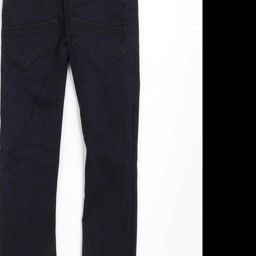 NEXT Boys Black  Denim Straight Jeans Size 7 Years