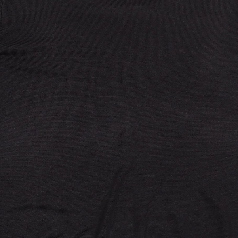 M&S Womens Black  Knit Pullover Jumper Size 16