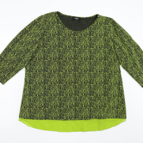 Klass Womens Green   Pullover Jumper Size 2XL