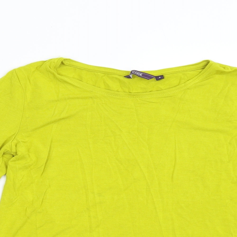 Code Womens Green   Basic T-Shirt Size 8