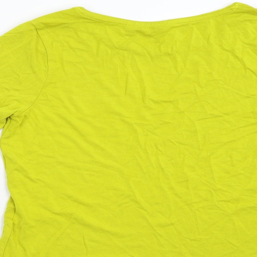 Code Womens Green   Basic T-Shirt Size 8