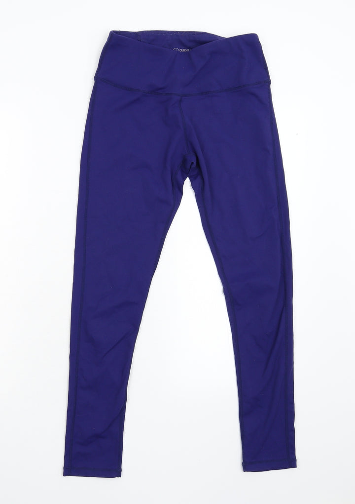 Queenieke Womens Blue Cropped Leggings Size S L26 in