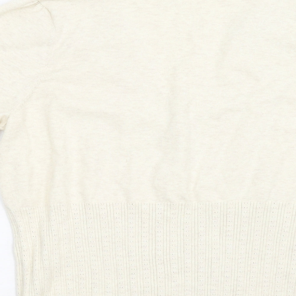 BHS Petite Womens Beige  Knit Cardigan Jumper Size 16