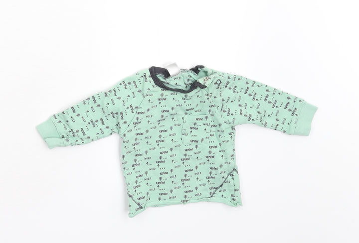 Mini Club Baby Green Basic T-Shirt Size 0-3 Months