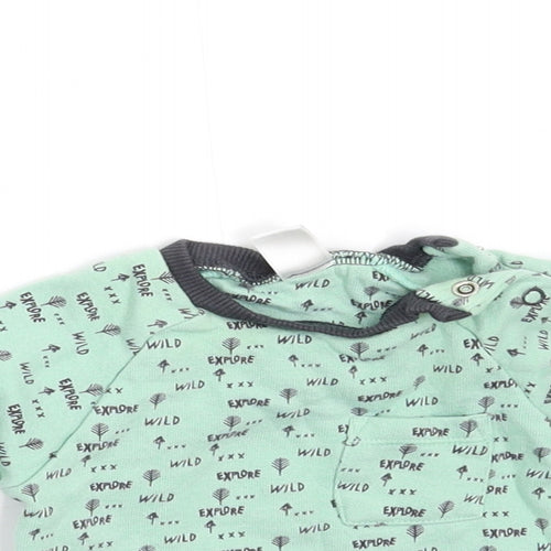 Mini Club Baby Green   Basic T-Shirt Size 0-3 Months