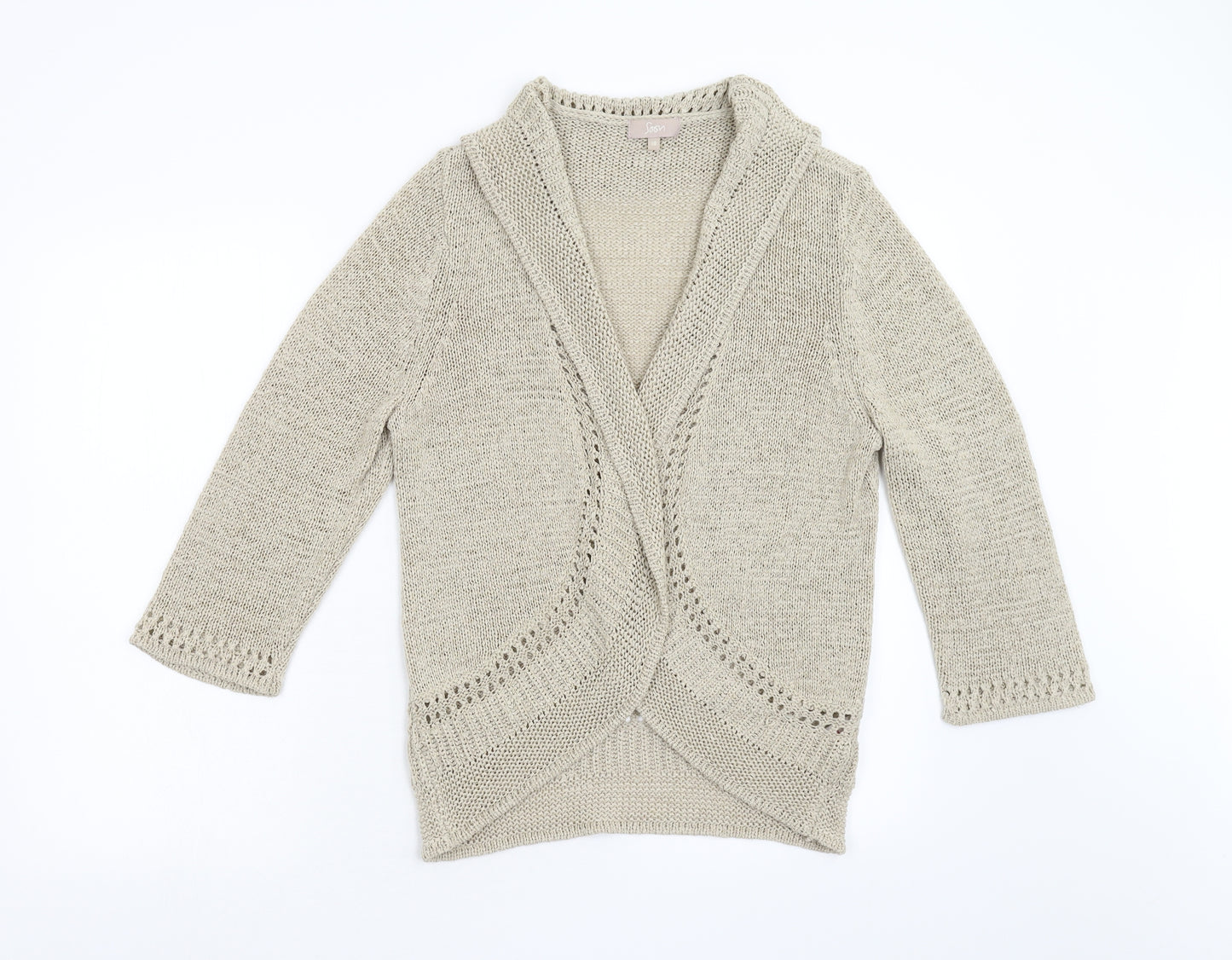 Matalan Womens Beige  Knit Cardigan Jumper Size 18