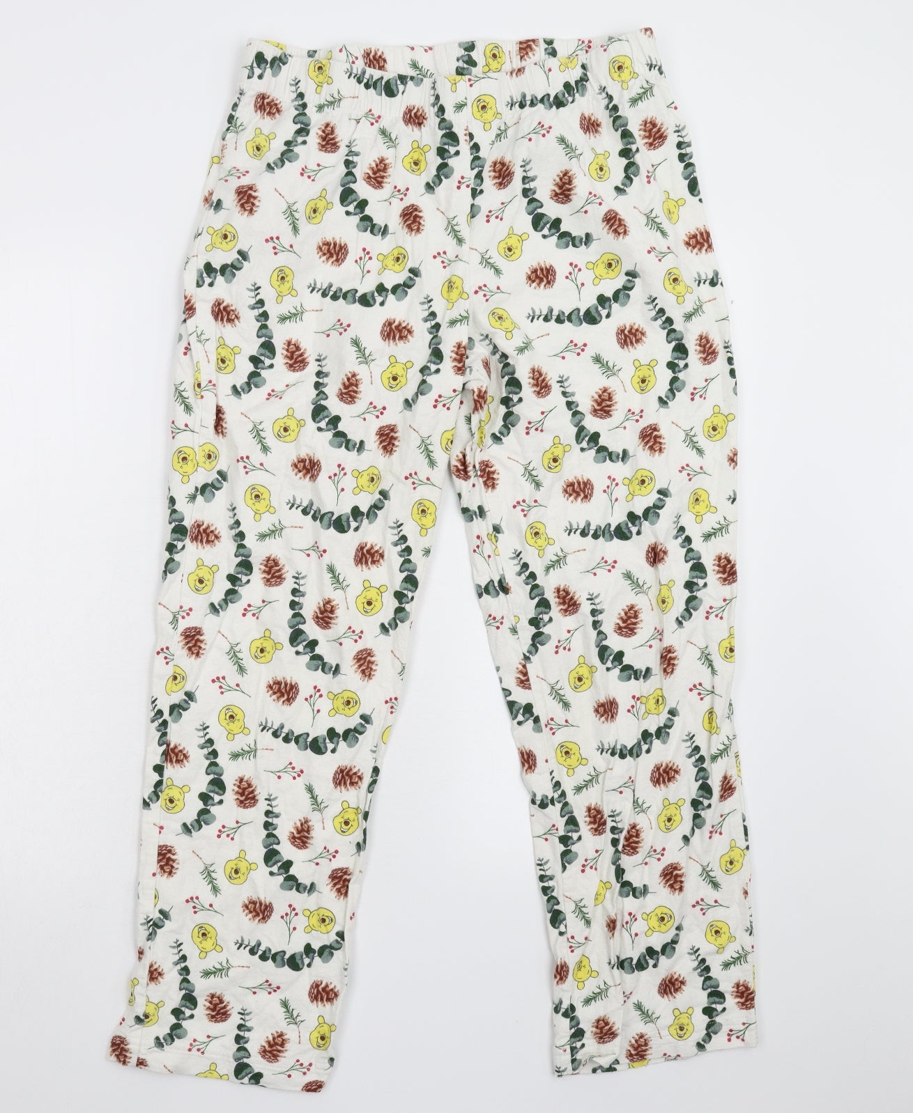 TU Womens White Floral Flannel  Pyjama Pants Size 14  - Disney